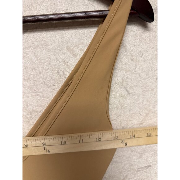 Nadine Merabi Slip Dress Shapewear Curved Nude V-Neck Women's Small Spot Read - Picture 6 of 12